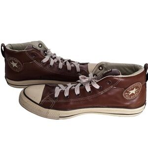 Converse Brown High-Top Sneakers Classic Design